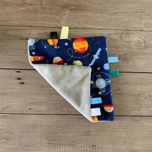 NEW! Handmade Baby sensory tag blanket
